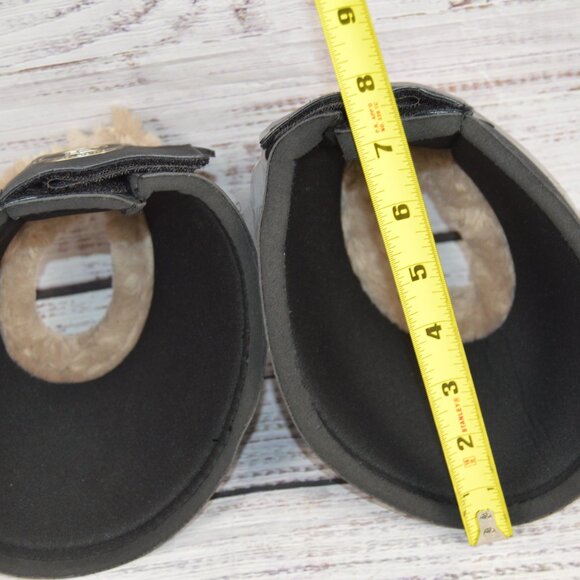 Eskadron Softslate Faux Fur Bell Boots in Black Horse Size XL NEW - Picture 9 of 10